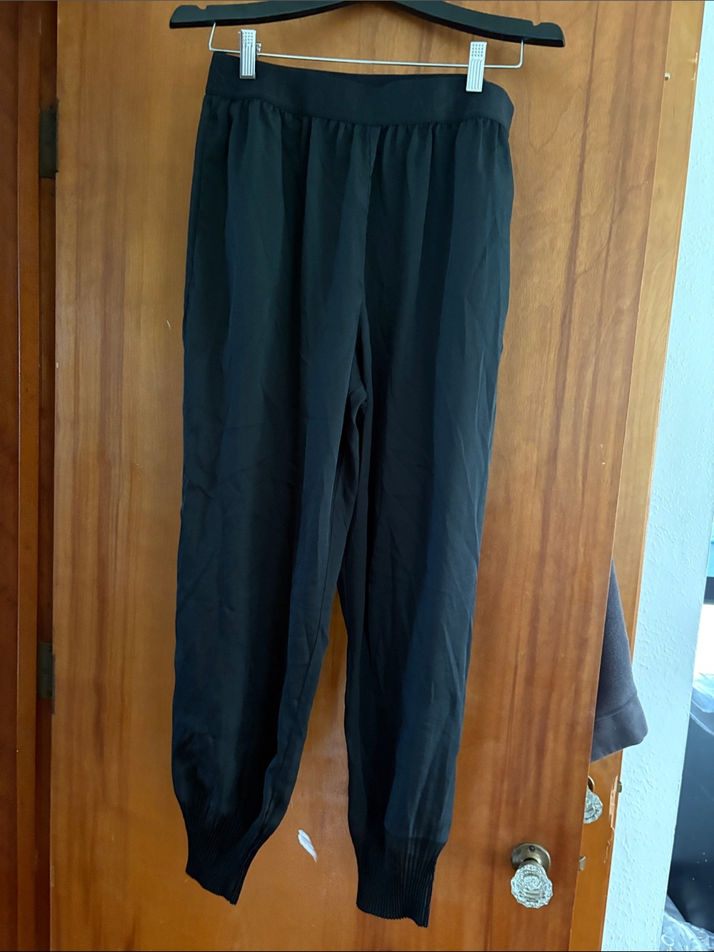All Saints Black Track Jogger Pants